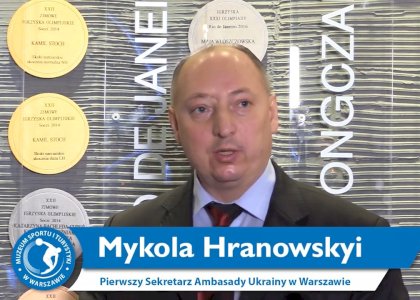 Sekretarz Ambasady Ukrainy w RP: Korzystamy z pomocy przyjaciół. Szczególna tu rola Polski i jej sportowców